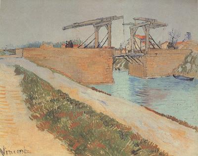 Vincent Van Gogh The Langlois Bridge at Arles with Road alonside the Canal (nn04) Sweden oil painting art